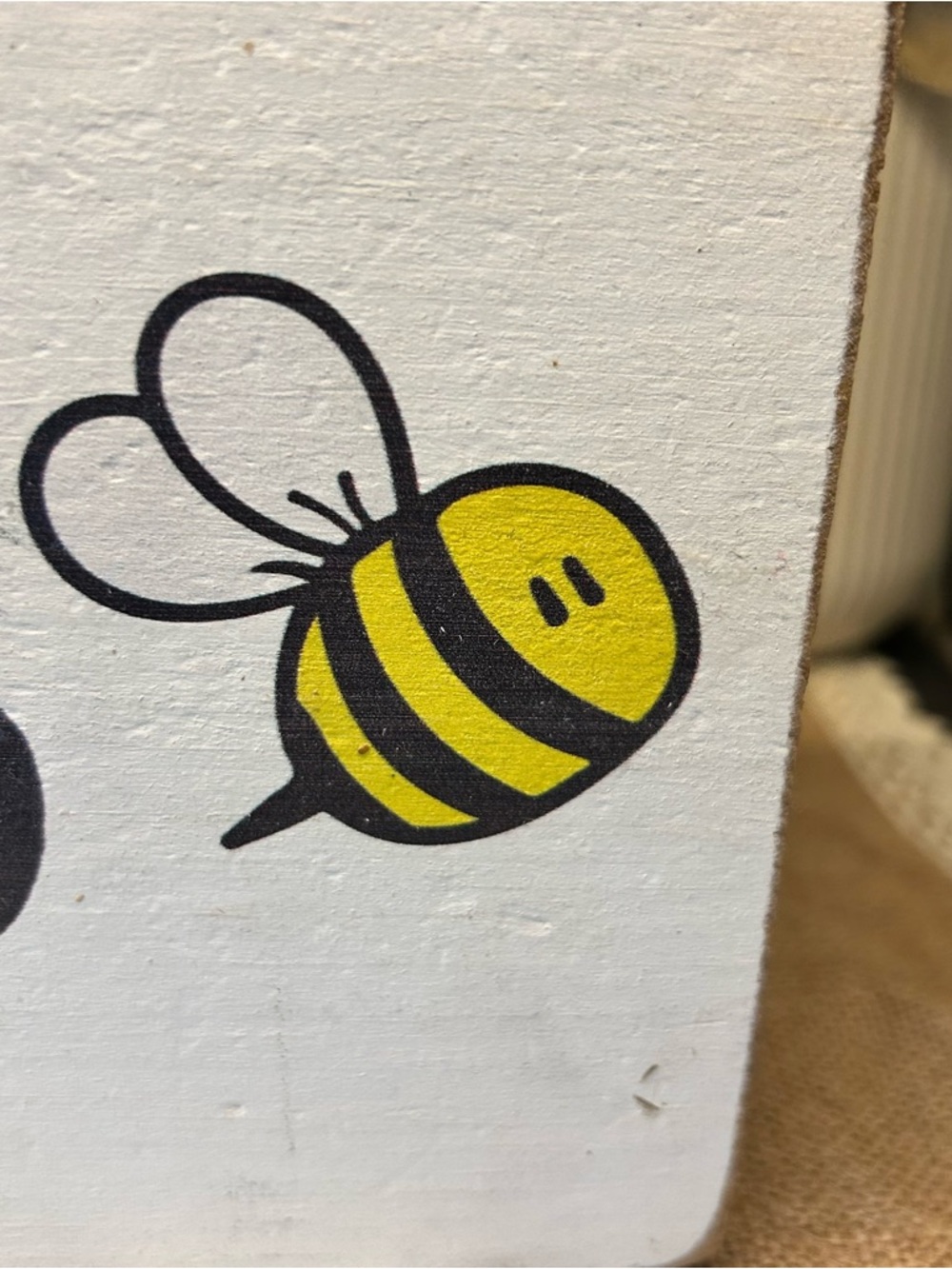 Rustic Bee Kind Wooden Block Sign - Farmhouse Tiered Tray Decor - Bumblebee Art - Picture 4 of 14
